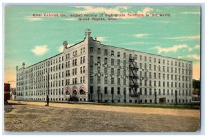 c1910 Oriel Cabinet Co. Grand Rapids Michigan MI Unposted Antique Postcard