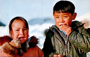 Alaska King Island Two Eskimo Children From Ukivok