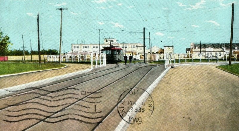 Circa 1910 Main Entrance State Fair Grounds, Oklahoma City, Oklahoma Vintage P15 