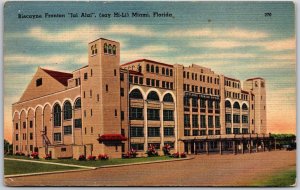 Miami Florida FL, 1947 Biscayne Fronton, Jai Alai, Hi-Li, Vintage Postcard