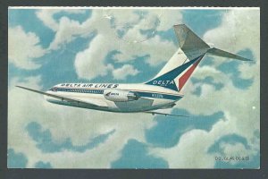 Ca 1978 PPC* Delta Airlines Douglas DC 9-32 Mint Has Creases