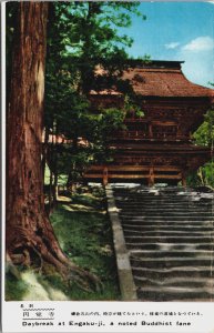 Japan Daybreak at Engaku-ji A Noted Buddhist Fane Kamakura Vintage Postcard C218