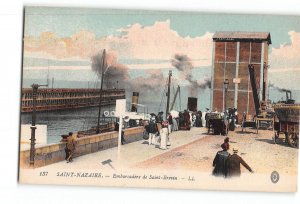 Saint-Nazaire France Postcard 1907-1915 Pier of Saint Brevin