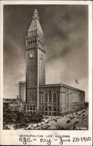 New York City Met Life Bldg c1910 Rotograph Real Photo Postcard