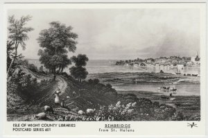 Isle of Wight Libraries Series 601; Bembridge From St Helens RP PPC, By Pamlin