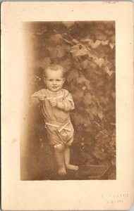 Vintage Postcard RPPC Baby Child 1904-1918 Wichita Kansas JP4