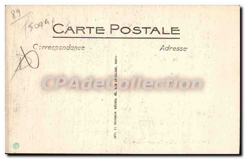 Old Postcard Arcy sur Cure General view