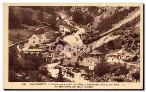 Old Postcard Cauterets Establishment Du Petit Saint Sauveur Du Pre and refres...