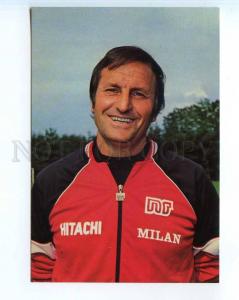 250933 ITALY MILAN football soccer coach Italo Galbiati Old PC