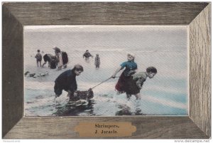 Shrimpers, Boys pulling traps in the water, J. Jsraels, Canada, PU-1909