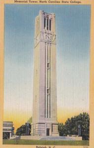 North Carolina Raleigh Memeorial Tower North Carolina State College