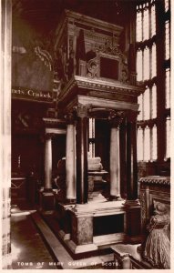 Postcard Tomb Mary Queen Scots Tall Canopy Westminster Abbey Raphael Real Photo