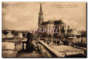 Postcard Old Pilgrimage of Our Lady of Chene Basilica for Holy Places