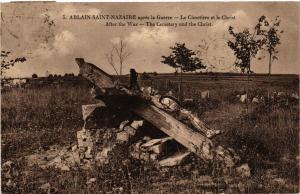 CPA Ablain-St-NAZAIRE apres la Guerre - Le Cimetiere et le Christ (588015)