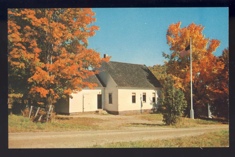 Plymouth, Vermont/VT Postcard, School House Attended By Calvin Coolidge