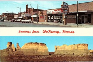 Chrome SHOPS SCENE Wakeeney - Near Hays Kansas KS AH7727