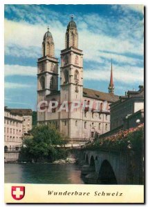 Modern Postcard Zurich La Cathedrale