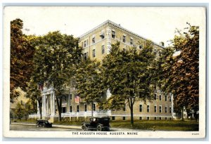 1929 The Augusta House Building Cars Augusta Maine ME Posted Vintage Postcard