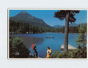 Postcard Doubletop Mountain From Rocky Pond, Baxter Park, Maine