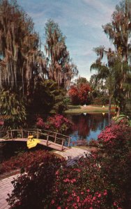 Vintage Postcard World Famous Cypress Gardens Florida FL Pub by Palm Color Card