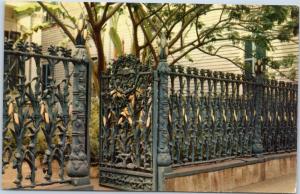 Cornstalk Fence cast-iron fence on Royal Street, New Orleans  Louisiana