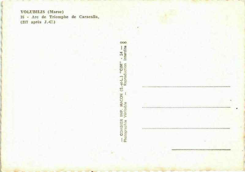 CPM AK Volubilis- Arc de Triomphe de Caracalla MAROC (881193)