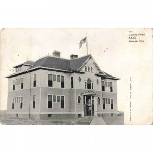 Castana Normal School Castana Iowa c.1908 Postcard 2T7-336