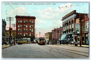 1907 Broadway Looking South Exterior Building Oklahoma City Oklahoma OK Postcard