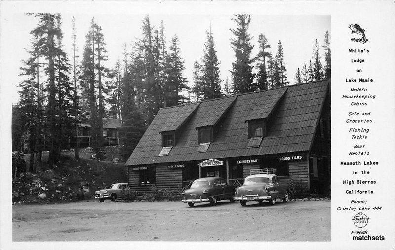 1940 S Whites Lodge Mamie Mammoth Lakes Mono Rppc Real Photo 4768