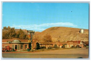 Montpelier Idaho ID Postcard Jewell Motel Exterior Roadside  c1960's Vintage