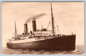CP Canadian Pacific SS Montrose Passenger Ship, Antique Sepia Postcard