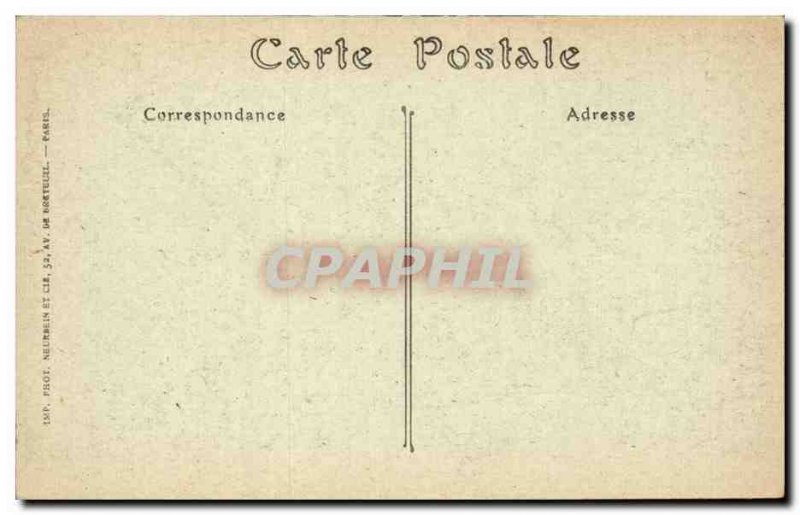 Paris Old Postcard Perspective Alexander III bridge and the & # 39esplanade o...