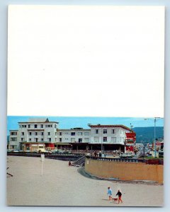 Seaside Oregon OR Postcard Seasider Motor Inn Beach Front c1960s Vintage Cars