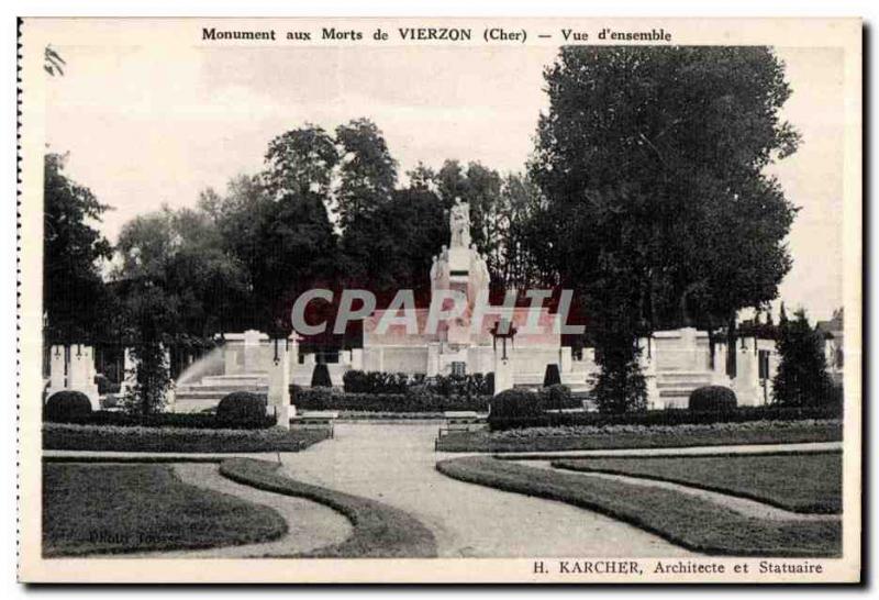Vierzon - War memorial - Old Postcard