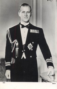 British Royalty Postcard Raphael Tuck Consort of Queen Elizabeth uniform medals