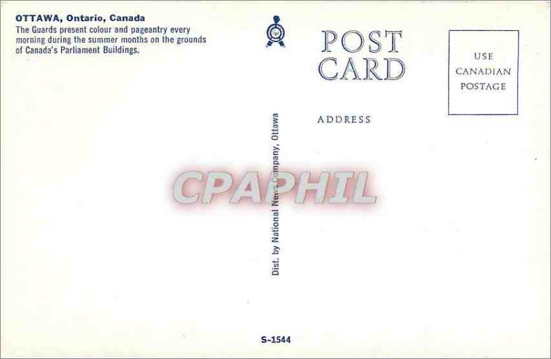 Postcard Modern Army Ottawa ontario canada