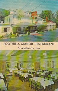 Pennsylvania Shickshinny Foothills Manor Restaurant Interior