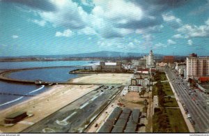 California Long Beach Looking West On Ocean Boulevard