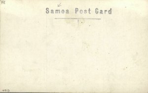 samoa, Native Man at Taro Plantation (1930s) RPPC