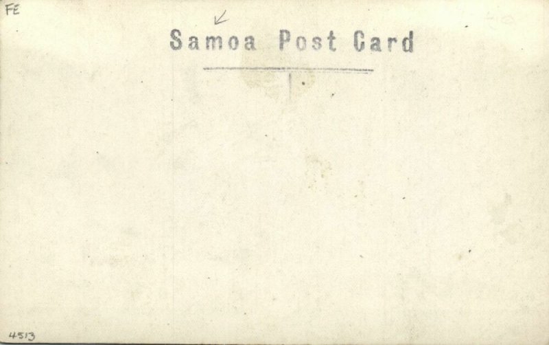 samoa, Native Man at Taro Plantation (1930s) RPPC