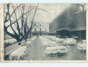 Pre-1907 TABLES AT RESTAURANT Teplice - Teplice-Sanov Czech Republic hJ6630