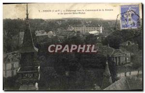 Old Postcard Panorama Redon to the Community of the Retreat and the Saint Michel