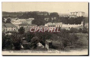 Old Postcard Contrexeville Panorama Towards L & # 39Hotel Cosmopolitan