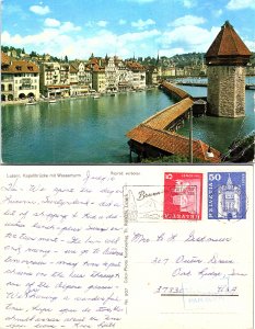 Lucerne - Switzerland - Kapelbrücke mit Wasserturm