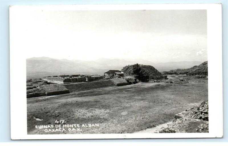 *Ruinas de Monte Alban Oaxaca Mexico Vintage Photo Postcard C82