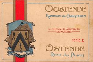 BR40254 ppstende ostende reine des plages embossed belgium    Belgium