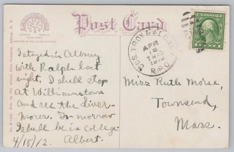 State View~Albany New York~Tower of State Capitol~Vintage Postcard