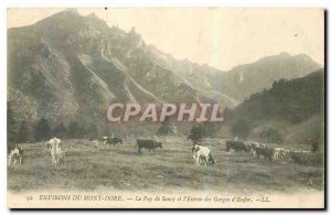 CARTE Old Post Surroundings Mont Dore Puy de Sancy and the Entrance of Hell G...