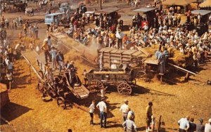 Midwest Old Settlers & Threshers, Mt. Pleasant, Iowa Farming Vintage Postcard