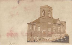 E82/ Cameron West Virginia RPPC Postcard 1907 Church of Christ Building